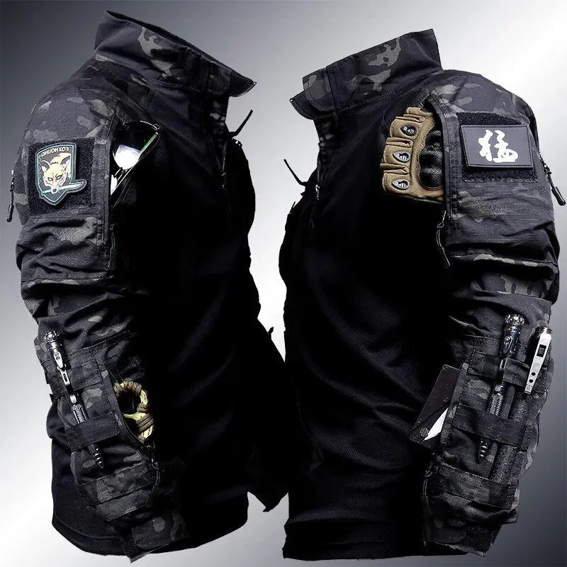 Ensemble tactique militaire pour homme – Veste et pantalon style commando polyvalent outdoor - Image 3