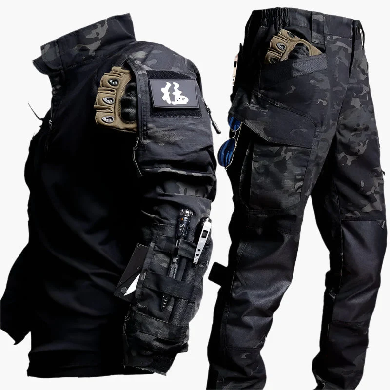 Ensemble tactique militaire pour homme – Veste et pantalon style commando polyvalent outdoor - Image 4