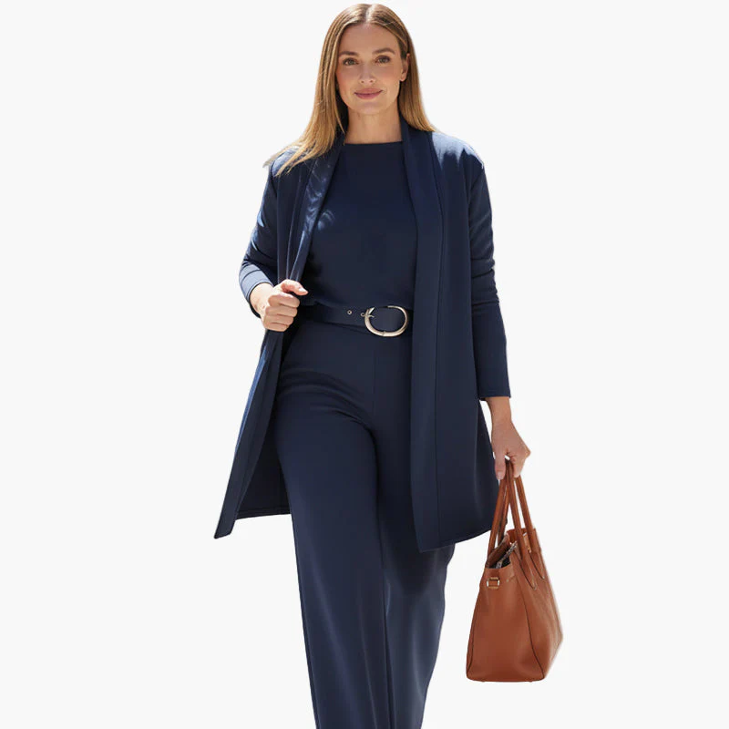 Ensemble trois pièces élégant pour femme – Style professionnel et raffiné - Image 2