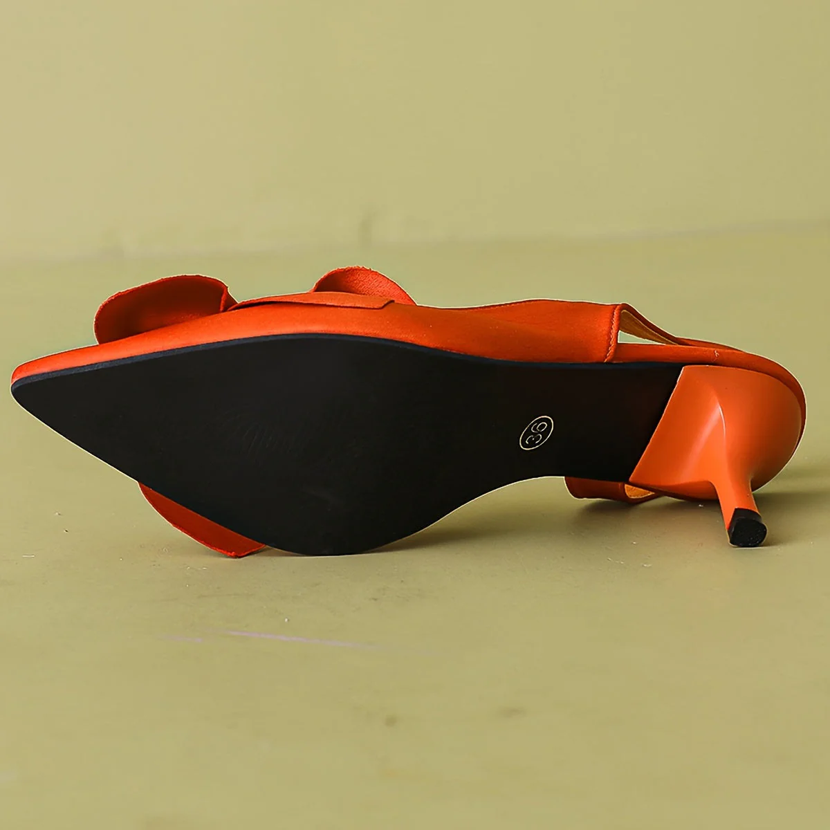 Escarpins slingback à talon haut pour femme avec nœud élégant – Style habillé soirée - Image 3