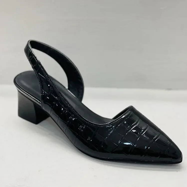 Escarpins slingback à talons moyens pointus pour femme – Élégance urbaine et confort quotidien - Image 4