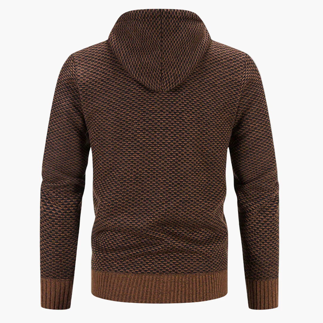 Gilet à capuche zippé homme style casual pour l’automne et l’hiver - Image 5