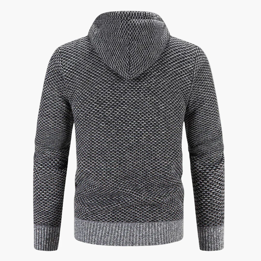 Gilet à capuche zippé homme style casual pour l’automne et l’hiver - Image 7