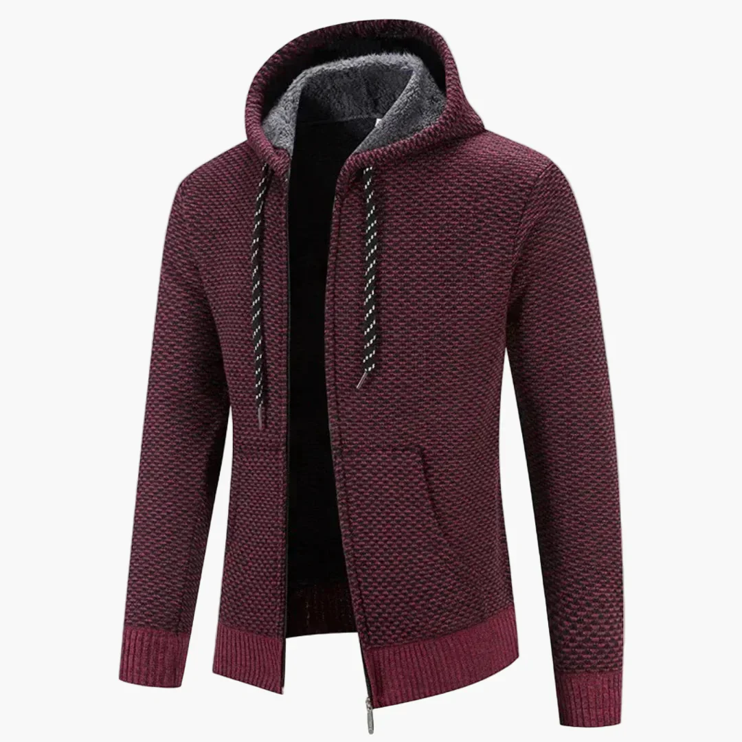 Gilet à capuche zippé homme style casual pour l’automne et l’hiver - Image 8