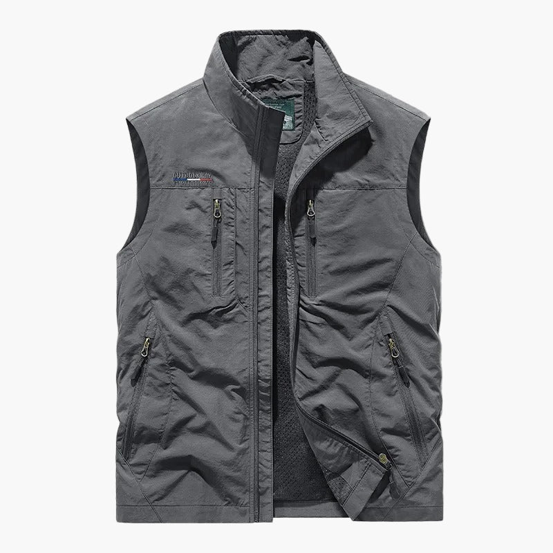 Gilet cargo sans manches style outdoor pour homme - polyvalent et léger - Image 3