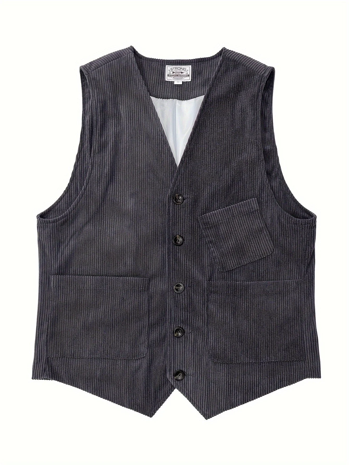 Gilet Homme Élégant Style Vintage Décontracté pour Travail et Loisirs - Image 6