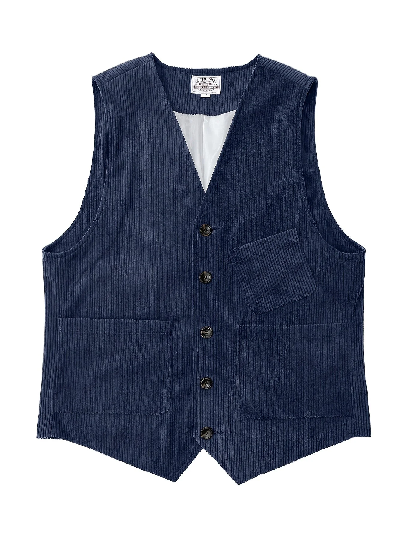 Gilet Homme Élégant Style Vintage Décontracté pour Travail et Loisirs - Image 8