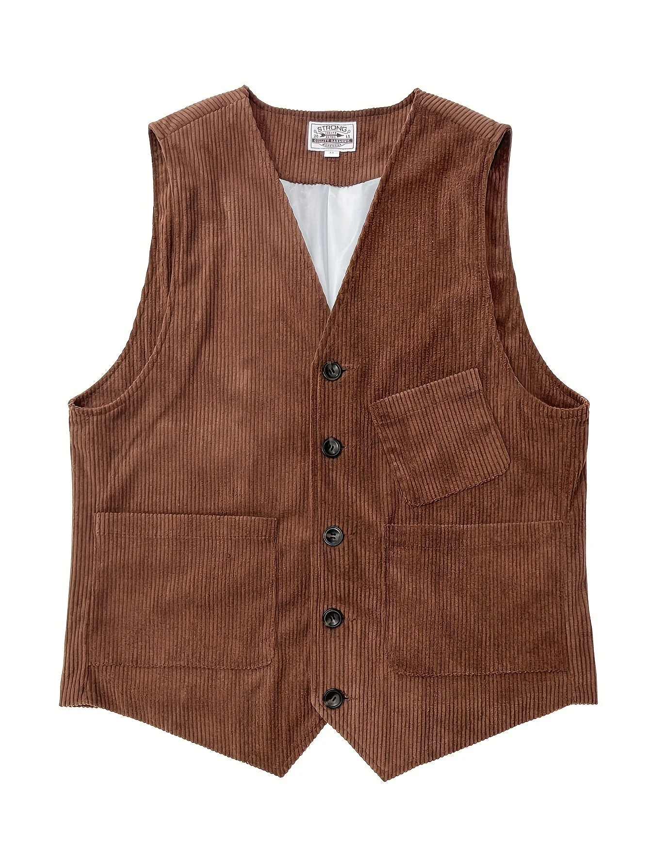 Gilet Homme Élégant Style Vintage Décontracté pour Travail et Loisirs - Image 9