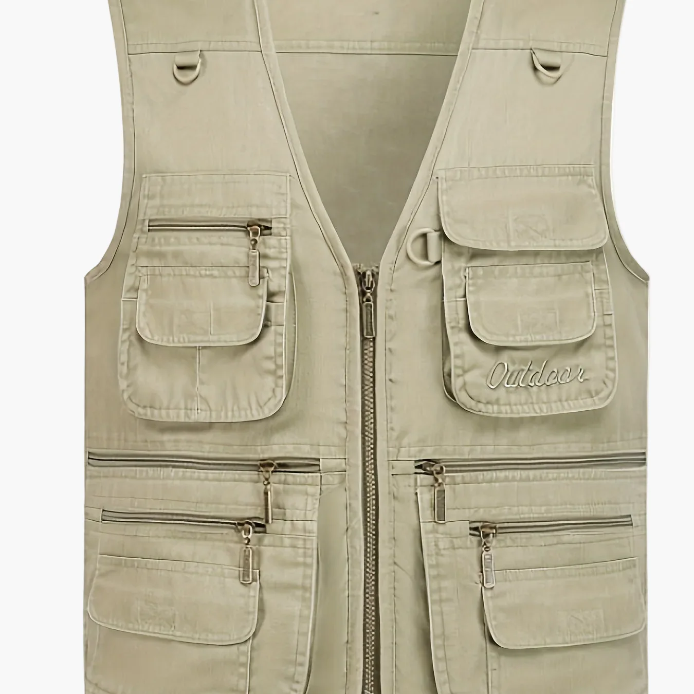 Gilet multi-poches homme style outdoor pour la pêche, la randonnée et la photographie - Image 10
