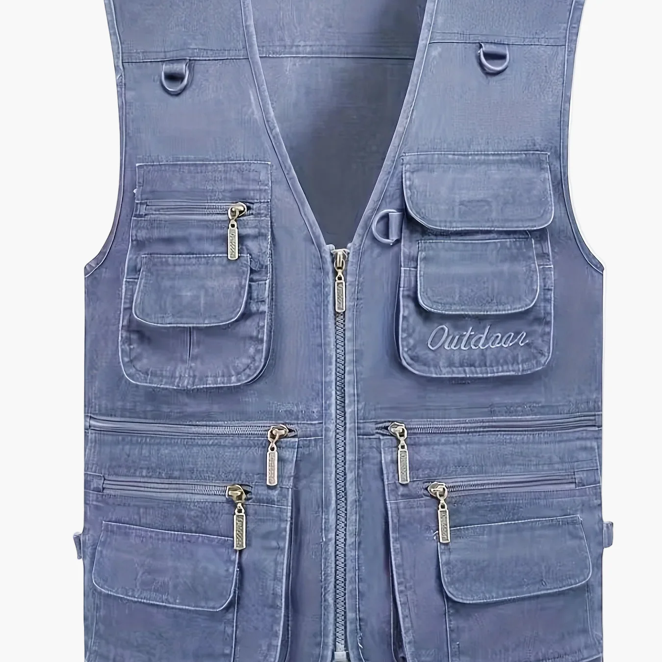 Gilet multi-poches homme style outdoor pour la pêche, la randonnée et la photographie - Image 12