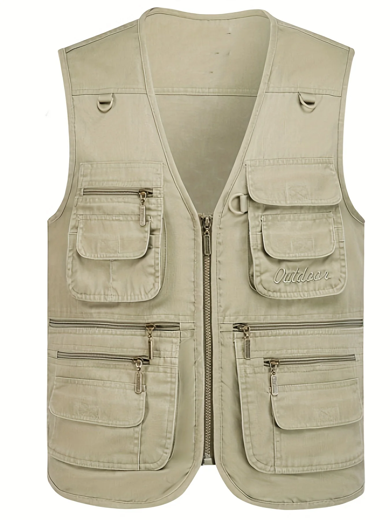 Gilet multi-poches homme style outdoor pour la pêche, la randonnée et la photographie - Image 2