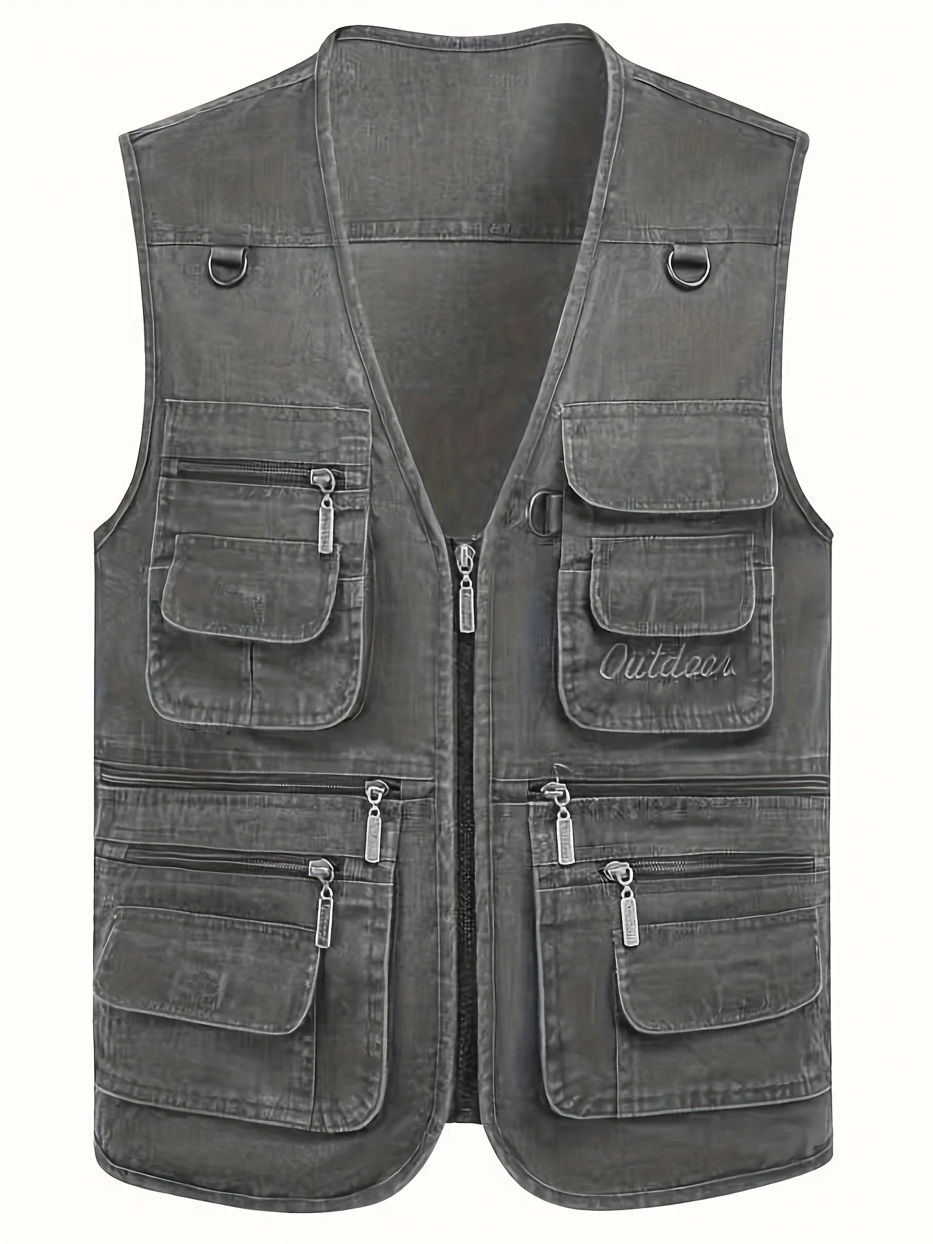 Gilet multi-poches homme style outdoor pour la pêche, la randonnée et la photographie - Image 3