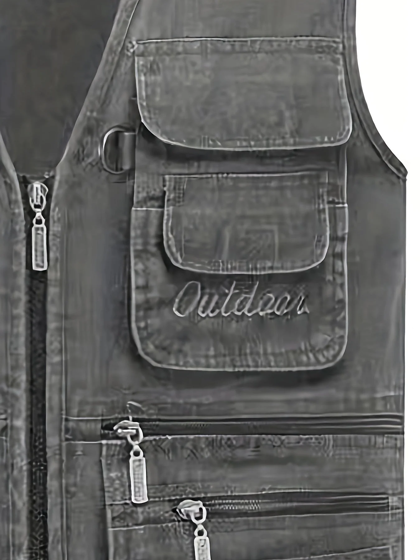 Gilet multi-poches homme style outdoor pour la pêche, la randonnée et la photographie - Image 9