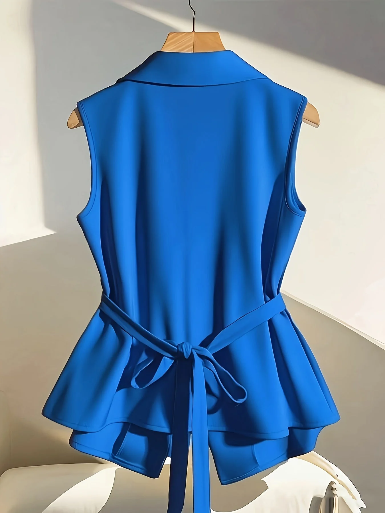 Gilet sans manches femme style tailleur chic pour bureau ou événement - Image 5