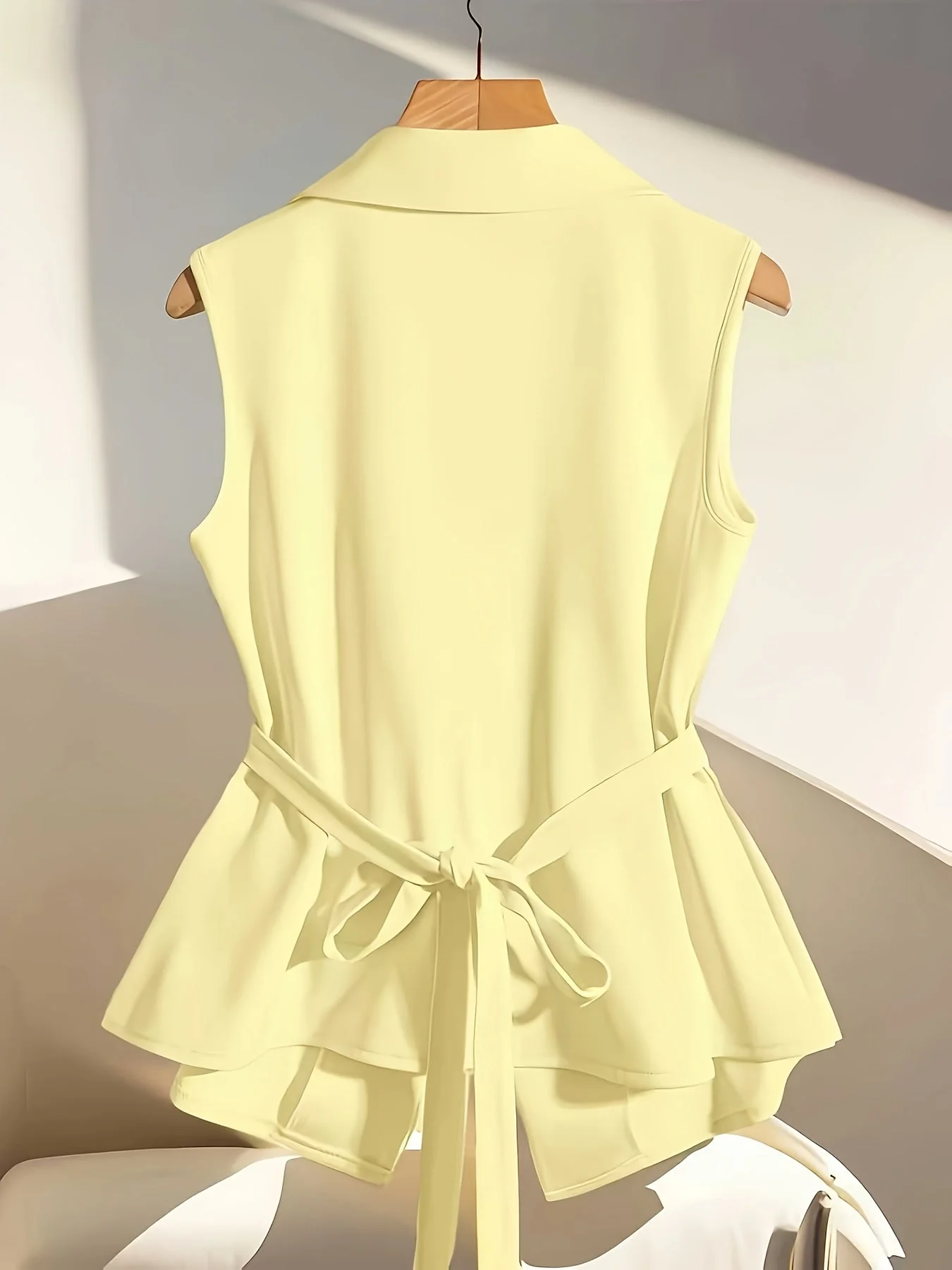 Gilet sans manches femme style tailleur chic pour bureau ou événement - Image 6