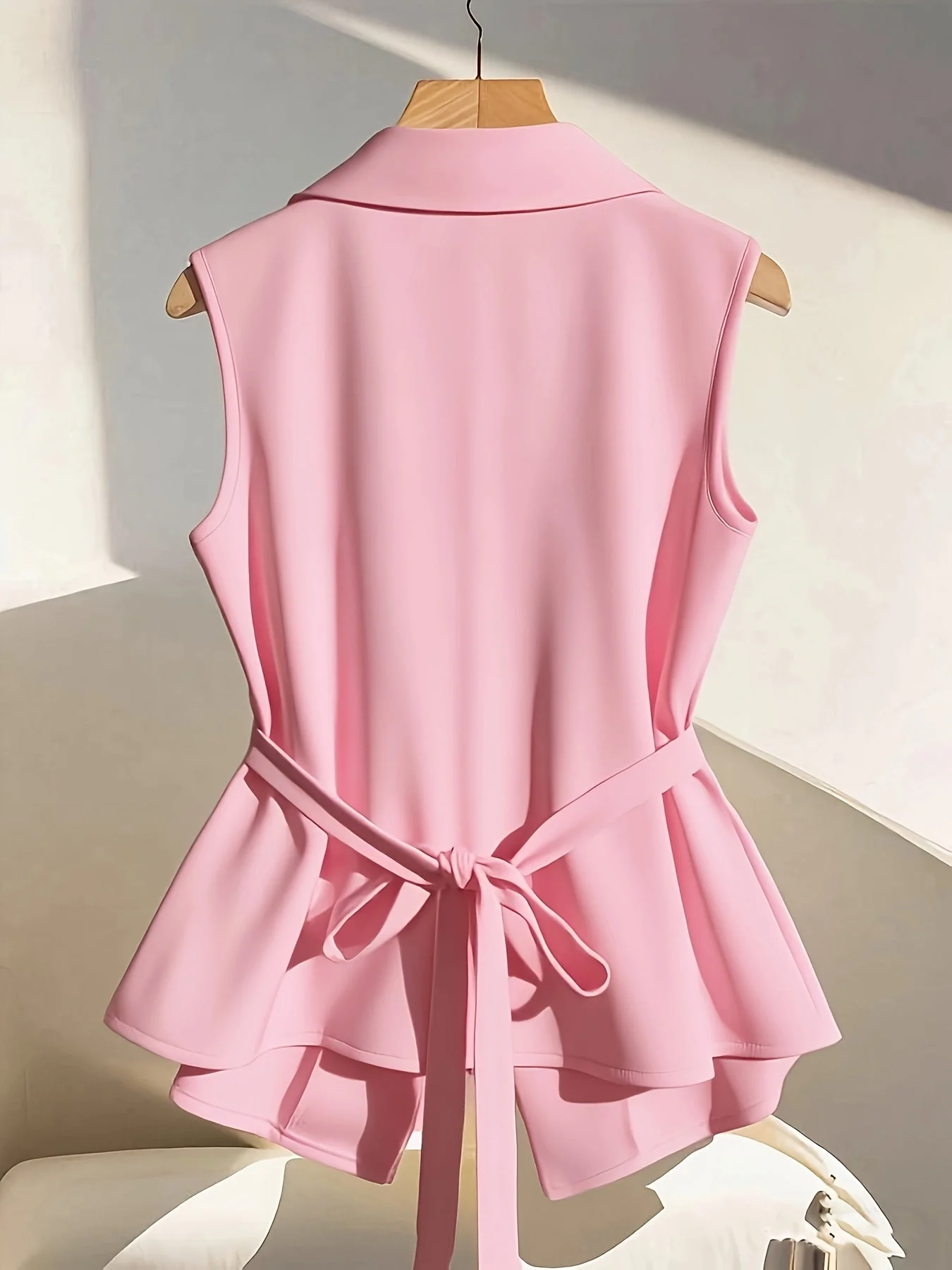 Gilet sans manches femme style tailleur chic pour bureau ou événement - Image 7