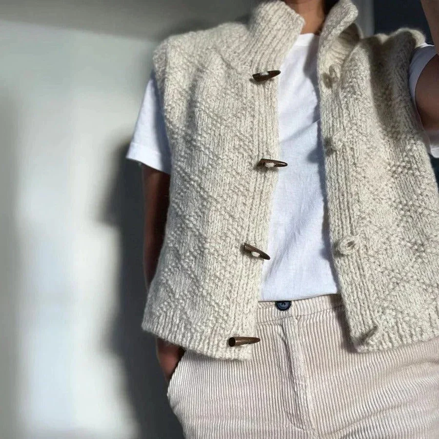 Gilet sans manches structuré pour femme style décontracté et polyvalent - Image 2