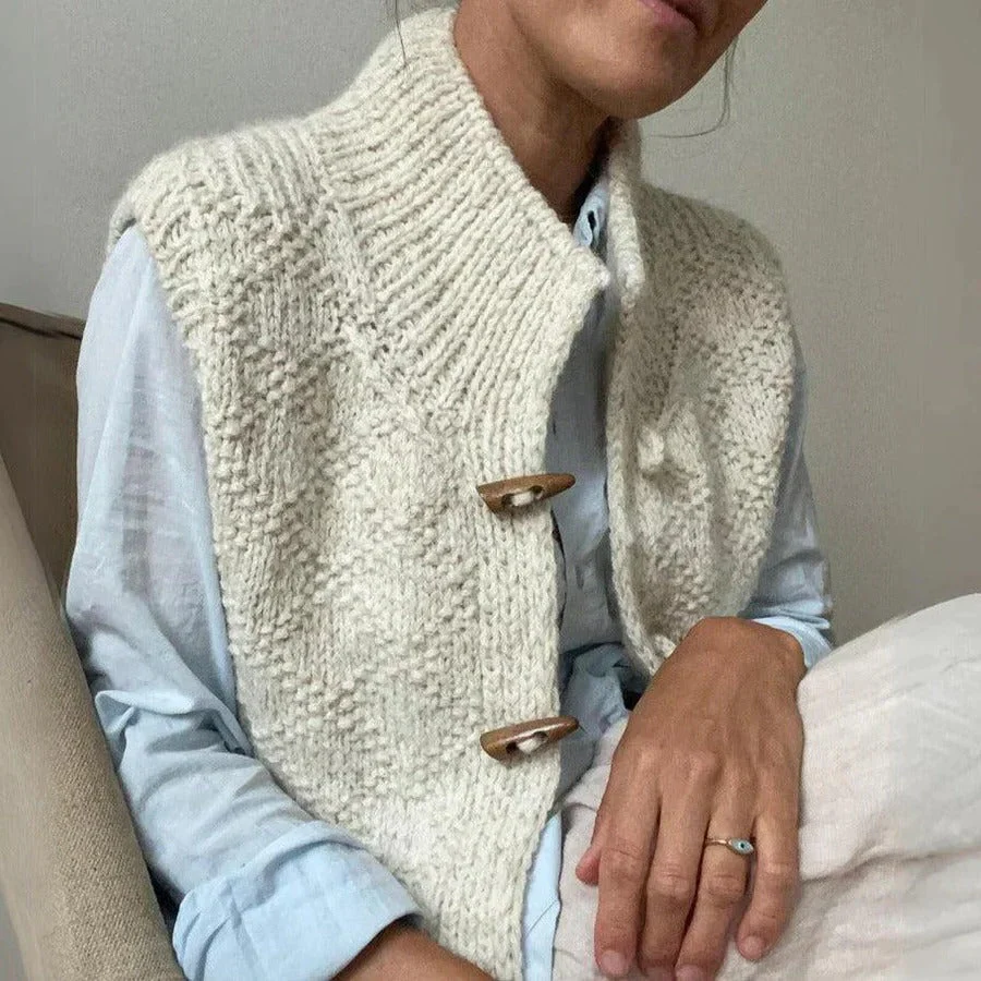 Gilet sans manches structuré pour femme style décontracté et polyvalent - Image 3