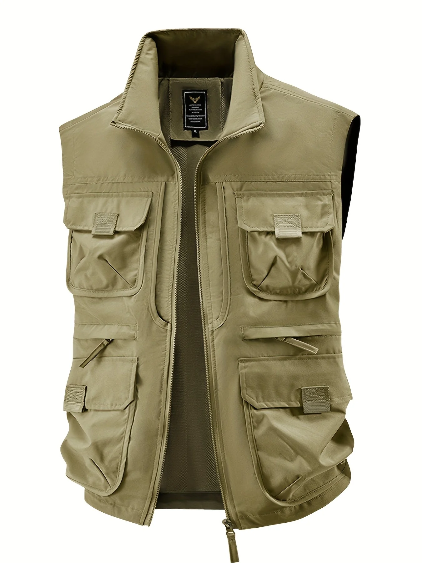 Gilet utilitaire sans manches pour homme style décontracté outdoor à poches multiples - Image 10