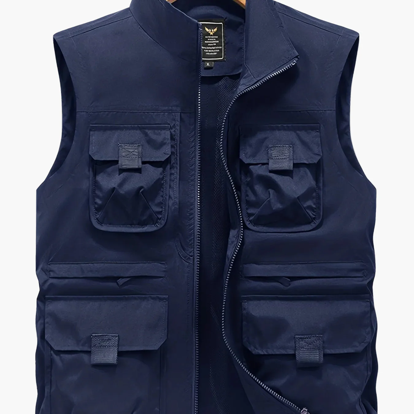 Gilet utilitaire sans manches pour homme style décontracté outdoor à poches multiples - Image 14