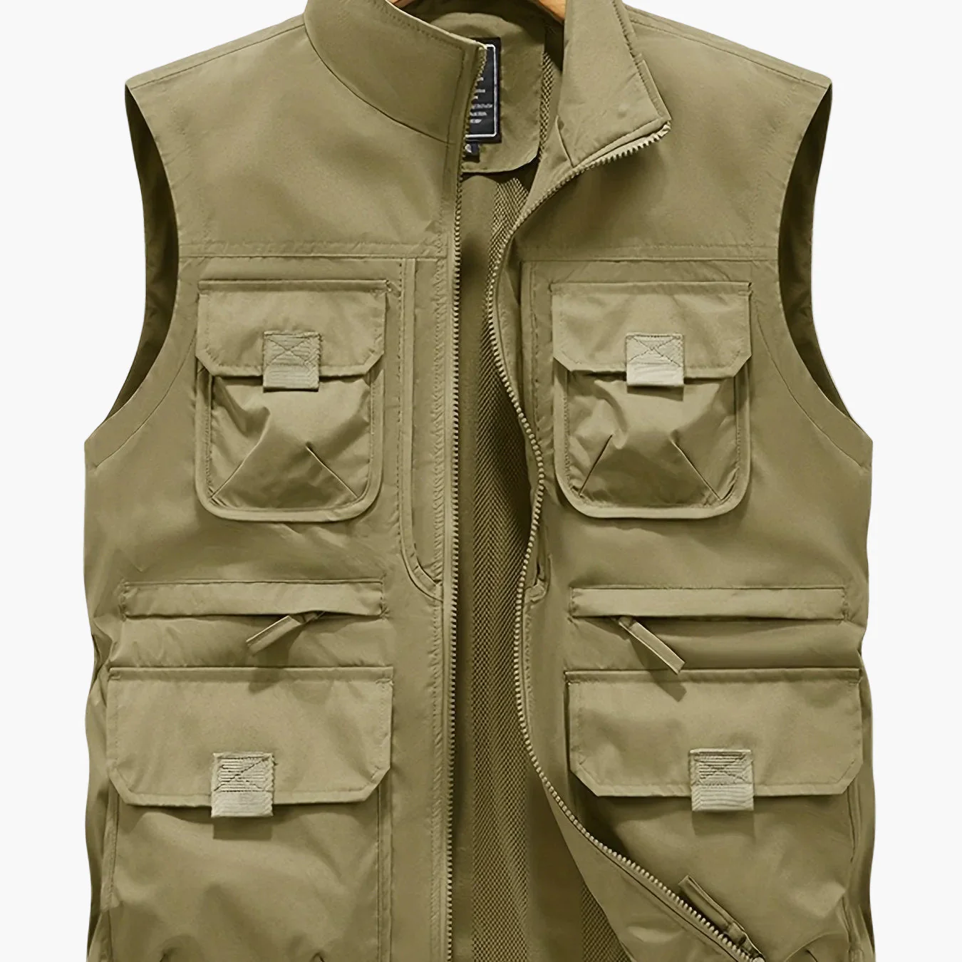 Gilet utilitaire sans manches pour homme style décontracté outdoor à poches multiples - Image 15