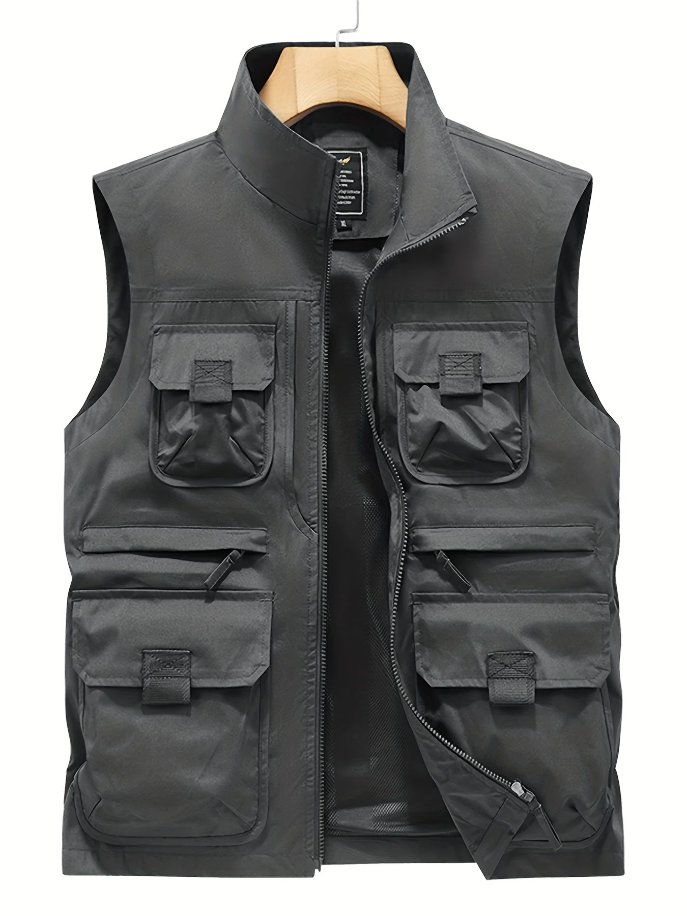 Gilet utilitaire sans manches pour homme style décontracté outdoor à poches multiples - Image 3