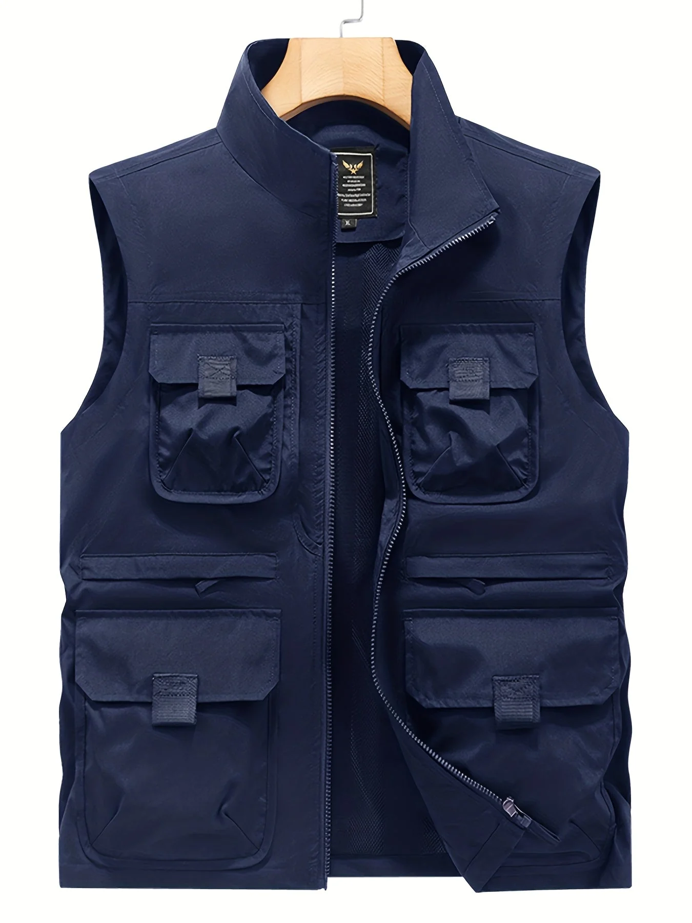 Gilet utilitaire sans manches pour homme style décontracté outdoor à poches multiples - Image 4