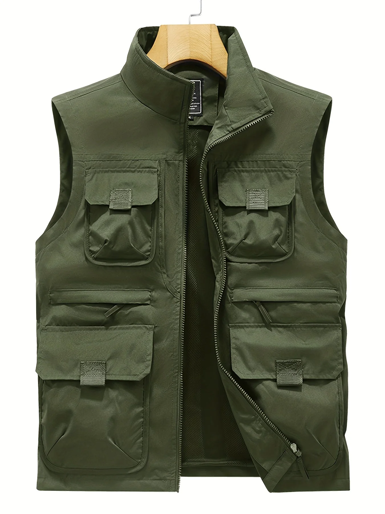 Gilet utilitaire sans manches pour homme style décontracté outdoor à poches multiples - Image 5