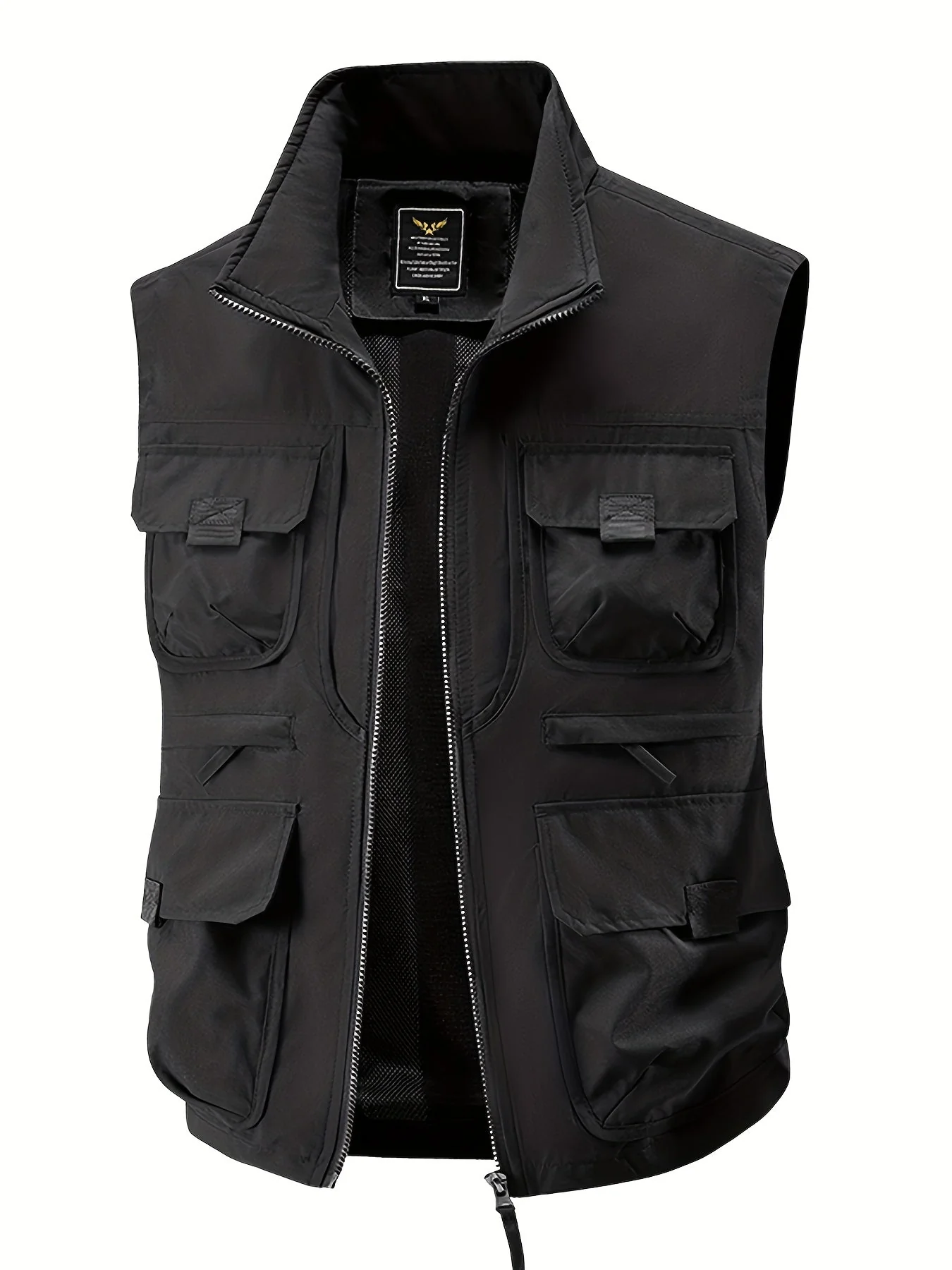 Gilet utilitaire sans manches pour homme style décontracté outdoor à poches multiples - Image 7