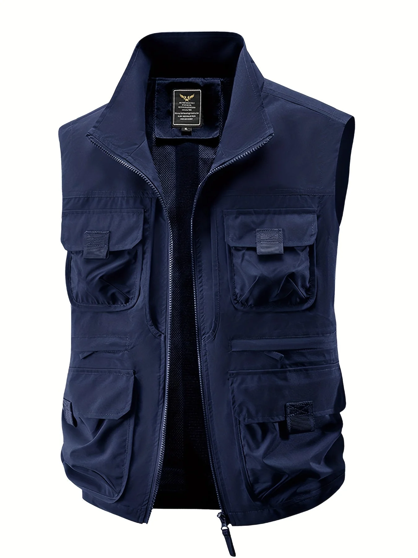 Gilet utilitaire sans manches pour homme style décontracté outdoor à poches multiples - Image 8