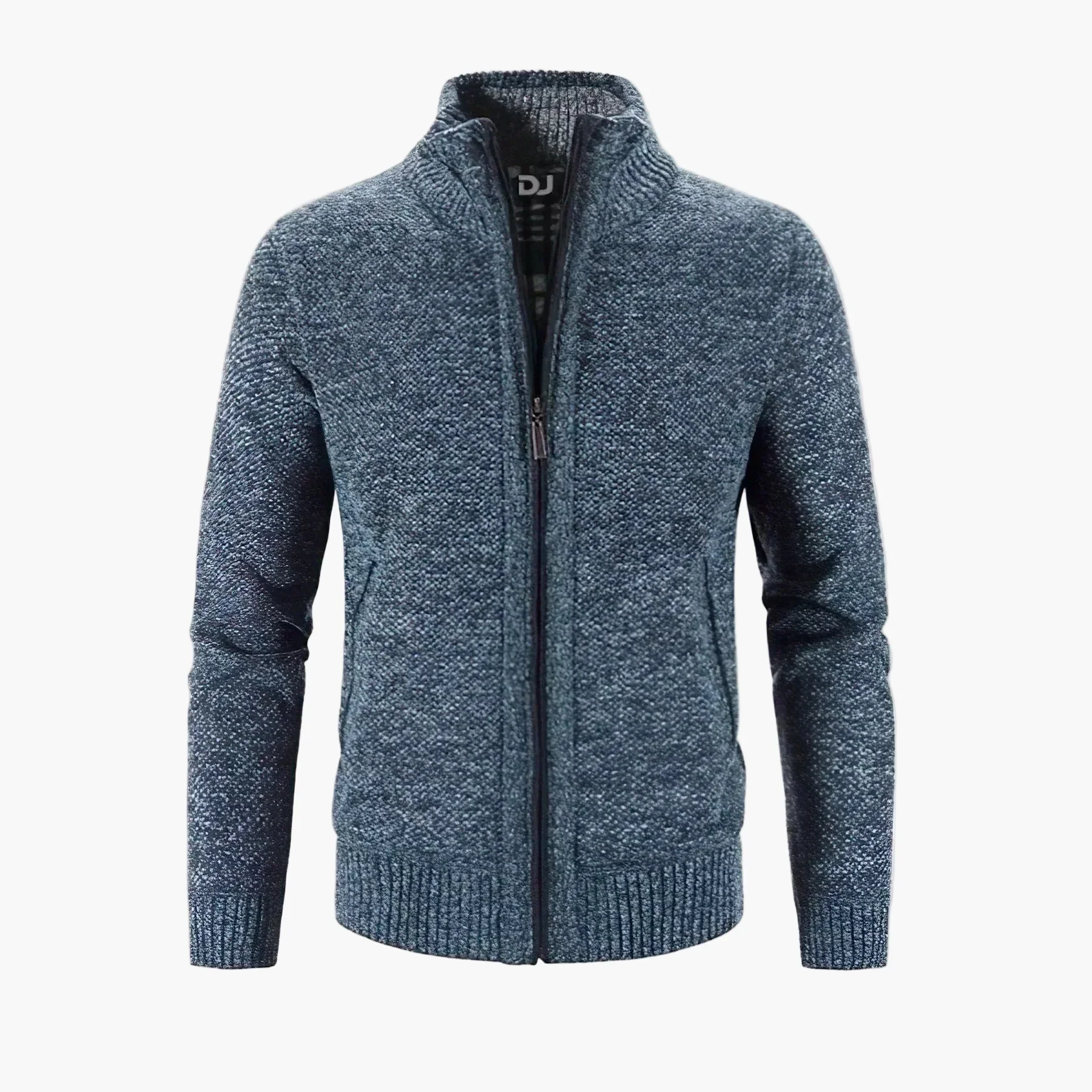 Gilet zippé style urbain pour homme – Cardigan chaud et élégant, idéal ville et bureau - Image 3