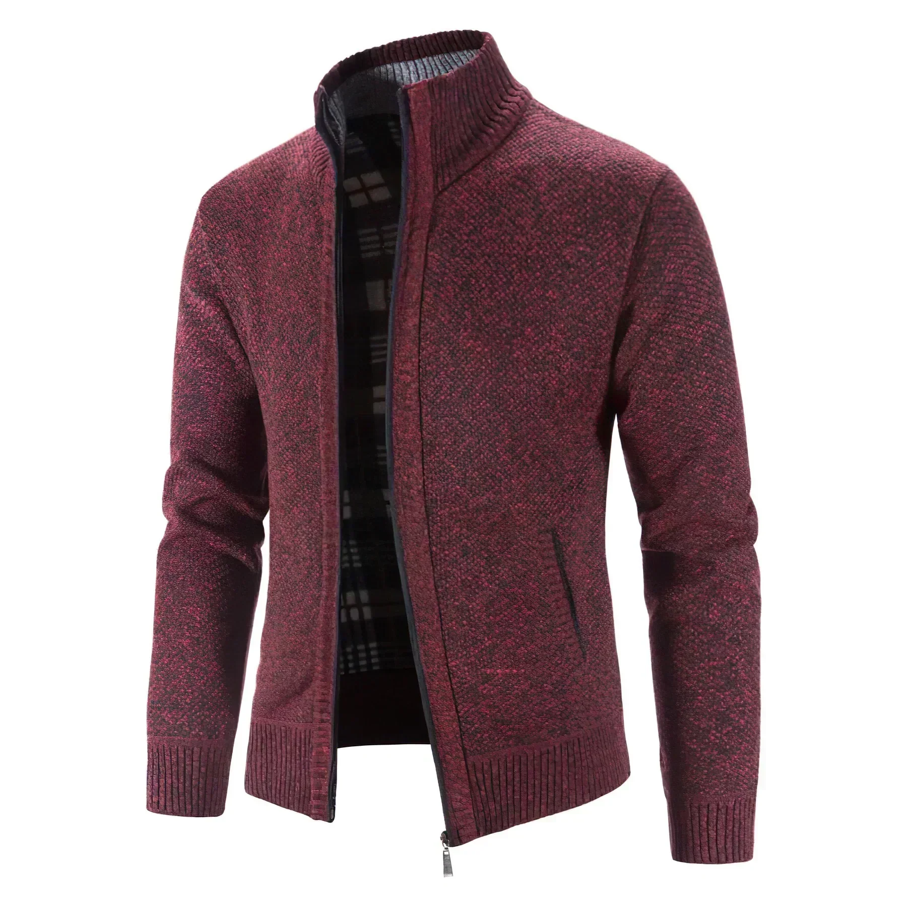 Gilet zippé style urbain pour homme – Cardigan chaud et élégant, idéal ville et bureau - Image 6