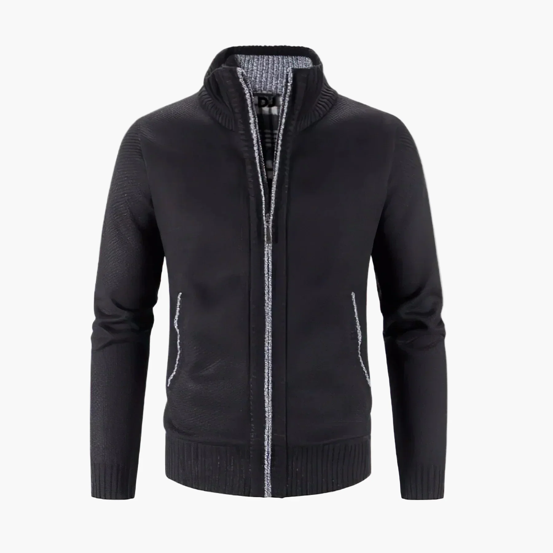 Gilet zippé style urbain pour homme – Cardigan chaud et élégant, idéal ville et bureau - Image 7