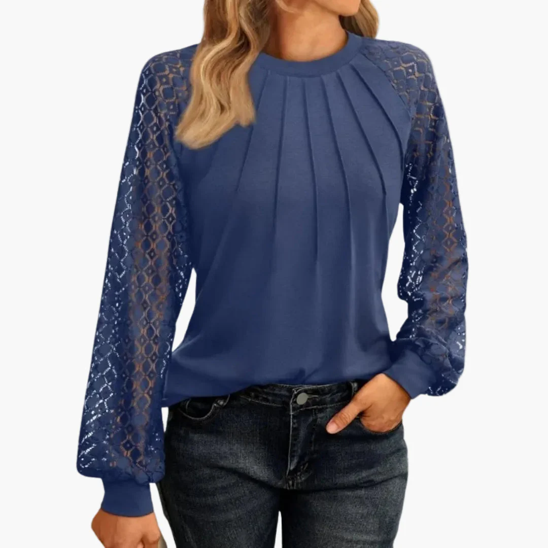 Haut élégant manches longues femme style chic décontracté pour bureau et sorties - Image 7