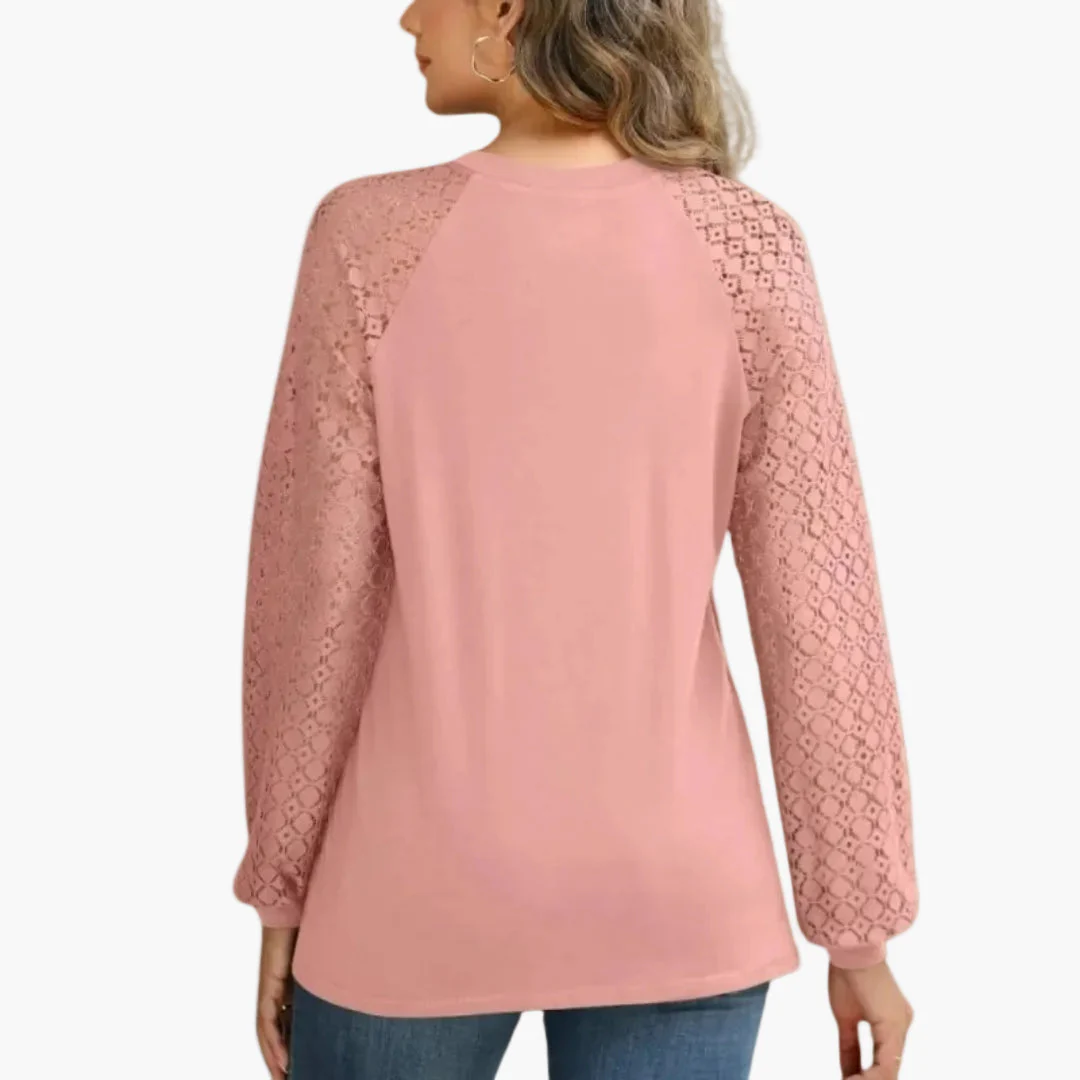 Haut élégant manches longues femme style chic décontracté pour bureau et sorties - Image 9