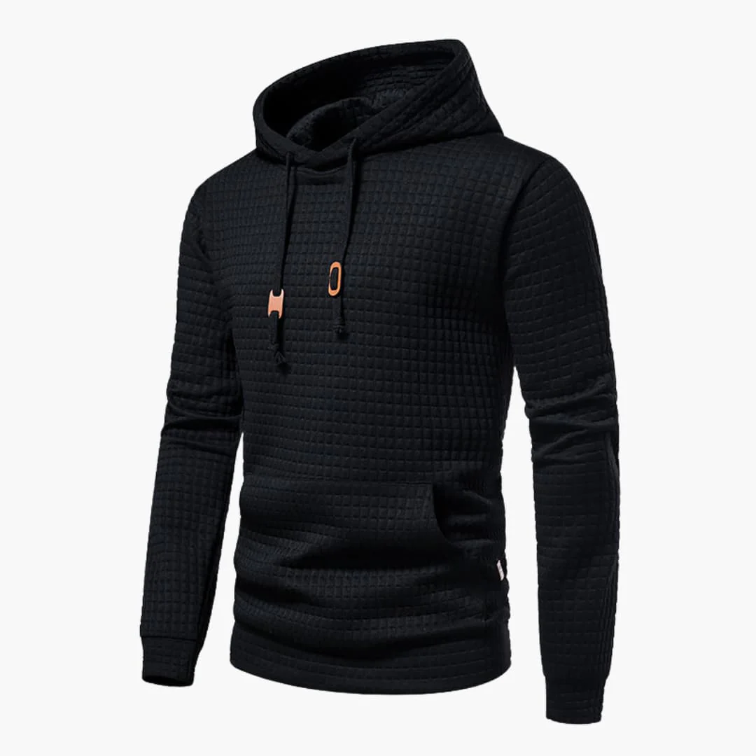 Hoodie à Capuche Homme Style Décontracté Motif Carreaux – Confort Moderne pour Tous les Jours - Image 4