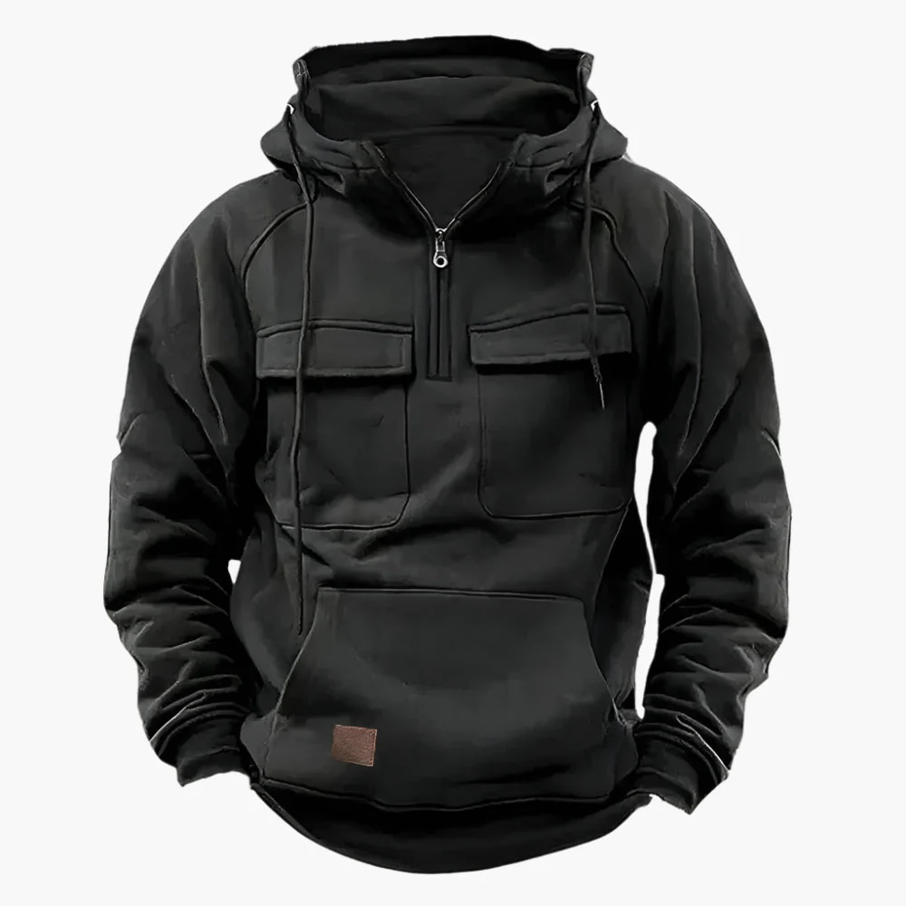 Hoodie d’Hiver Zippé Style Militaire pour Homme – Confort et Chaleur Quotidienne - Image 5