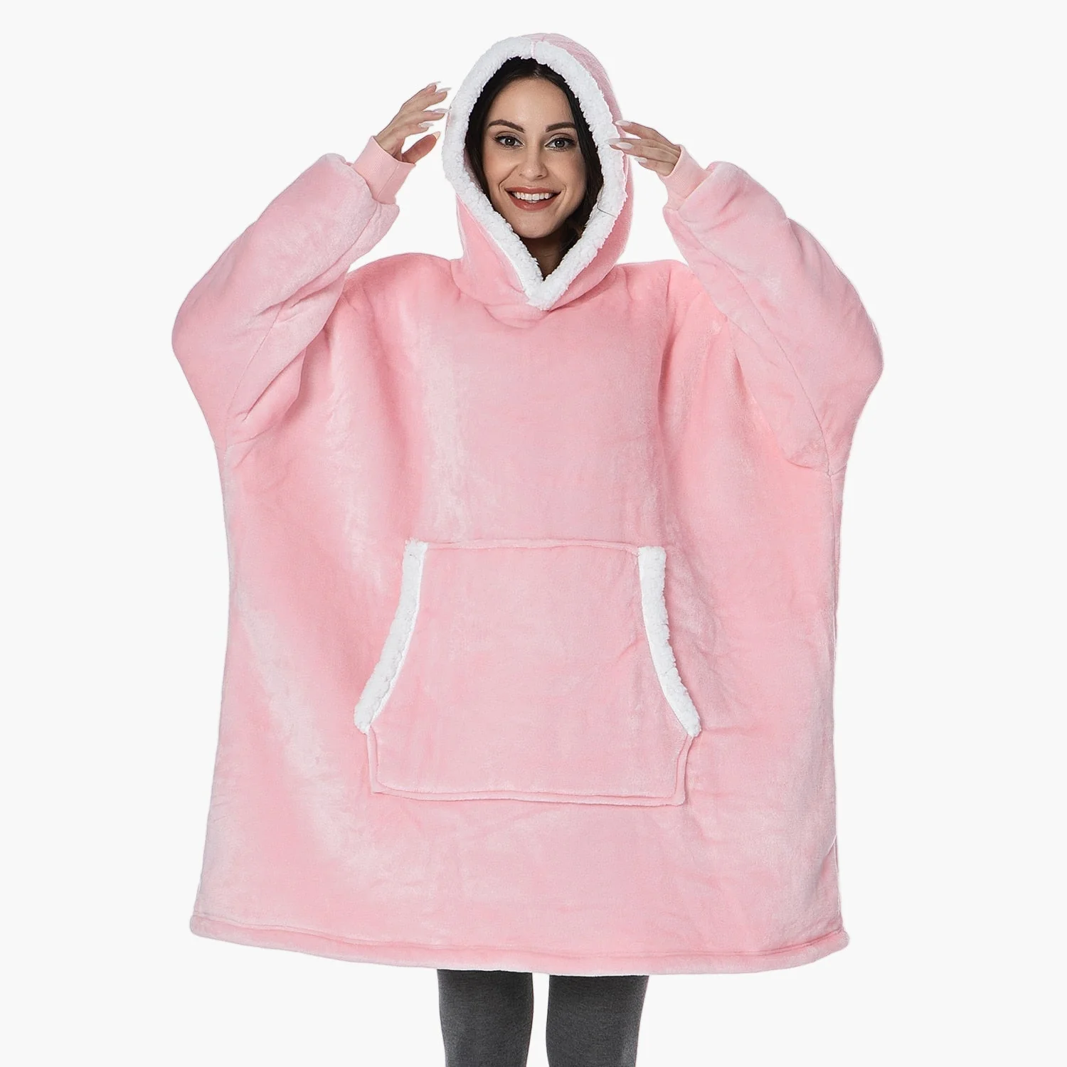 Hoodie Plaid Cocooning Femme – Pull Décontracté et Couverture Idéale pour la Maison - Image 20