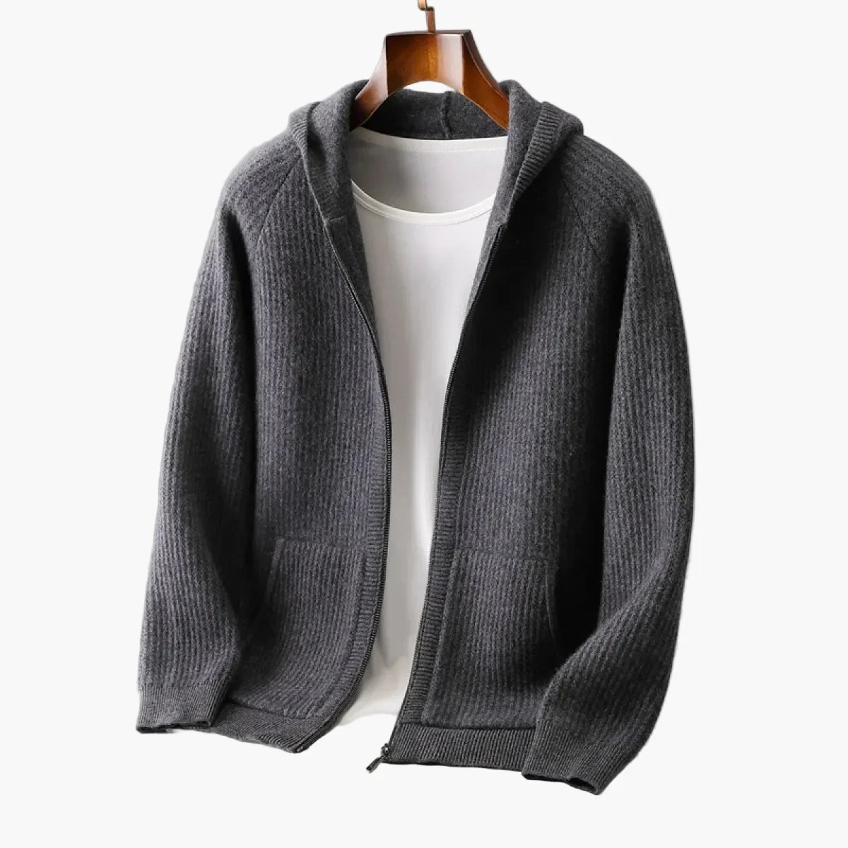 Hoodie zippé homme style casual chic pour usage quotidien - Image 6