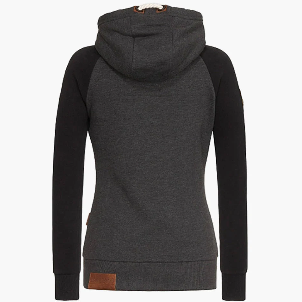 Hoodie zippée décontractée pour femme – Style urbain, idéale pour toutes saisons - Image 2
