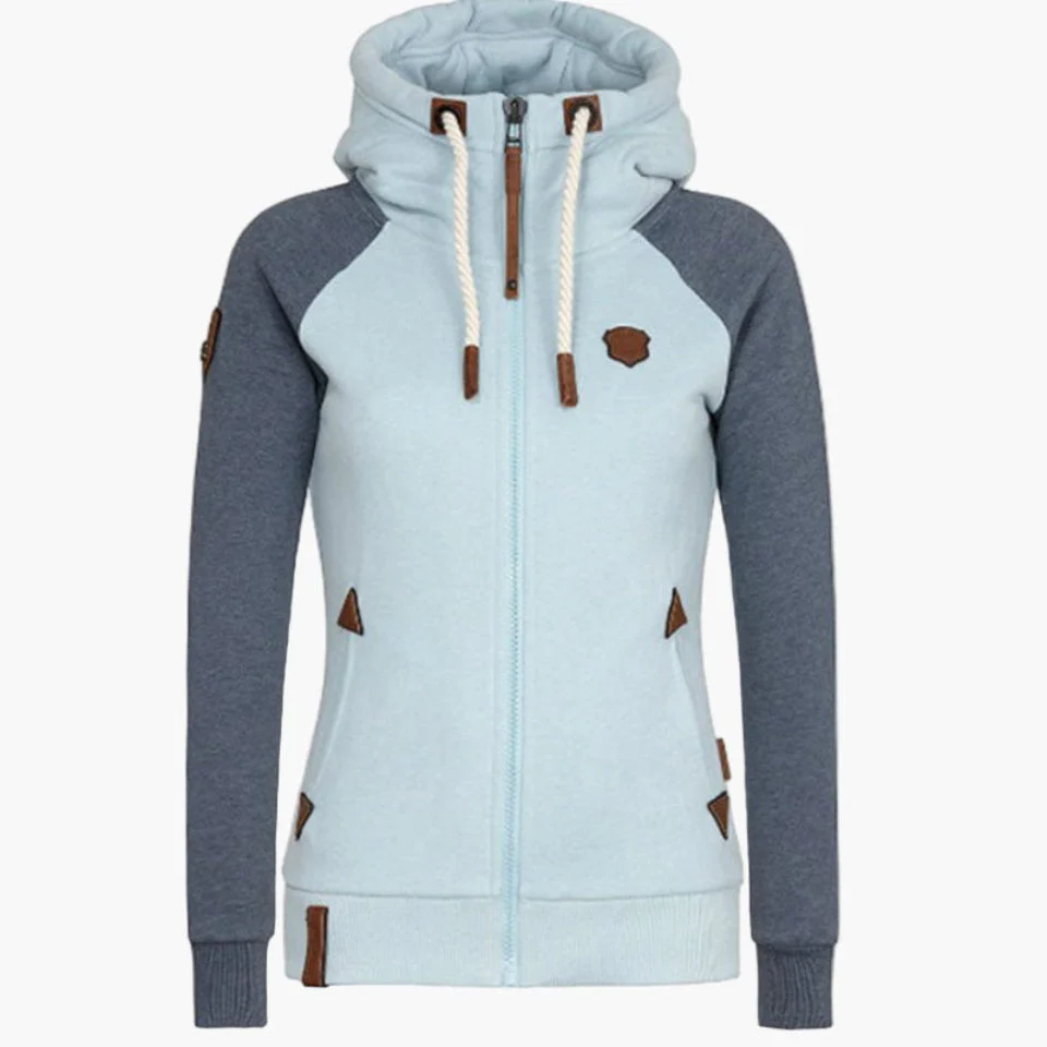 Hoodie zippée décontractée pour femme – Style urbain, idéale pour toutes saisons - Image 5