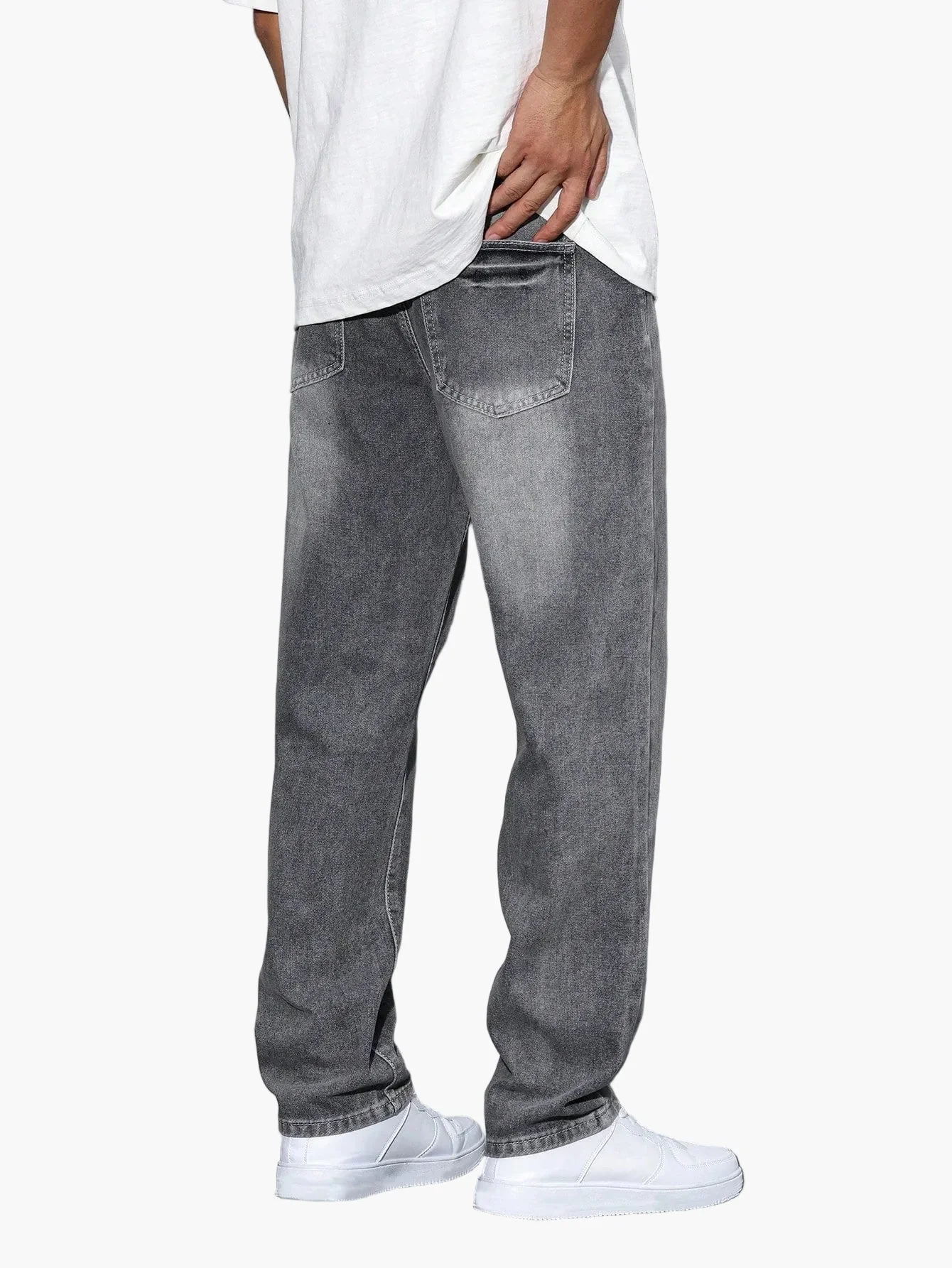 Jean casual coupe ample pour homme – Style décontracté et urbain - Image 9