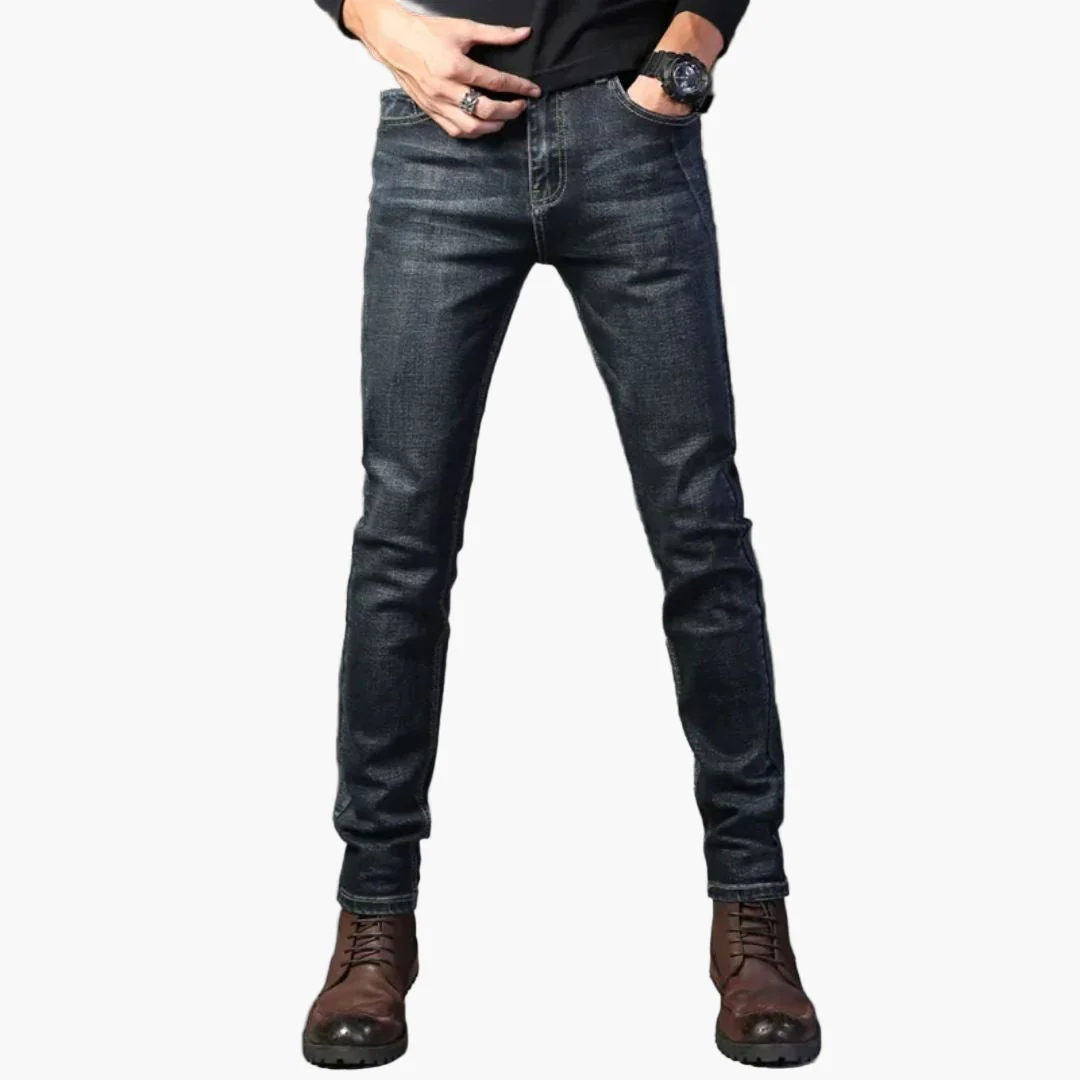 Jean Slim Classique Homme Style Voyageur Confort Extensible - Image 2