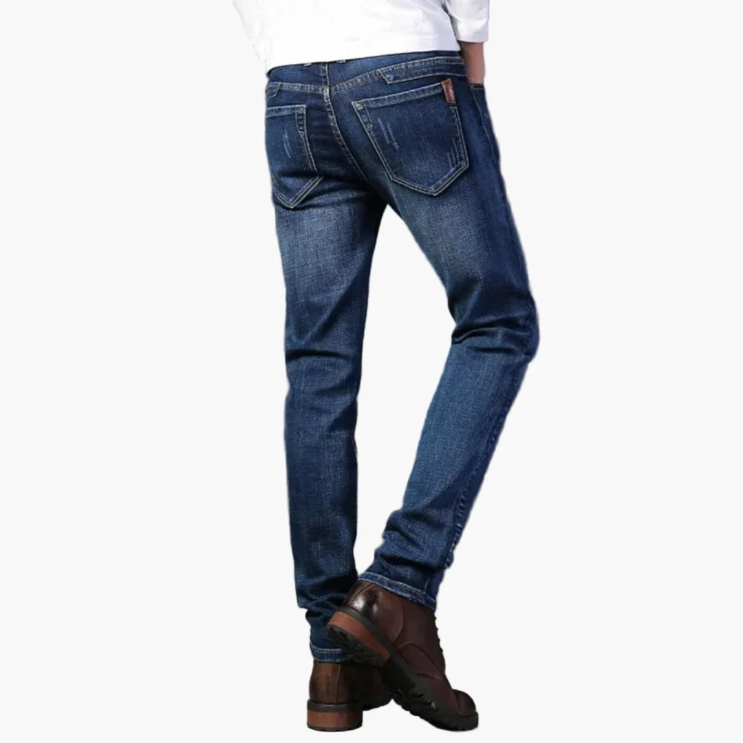 Jean Slim Classique Homme Style Voyageur Confort Extensible - Image 4