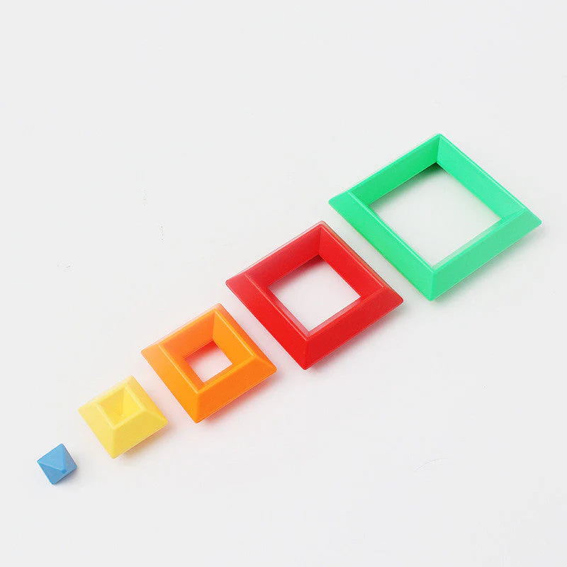 Jeu de Construction Éducatif Arc-en-ciel pour Enfants – Développement Sensoriel et Coordination - Image 5