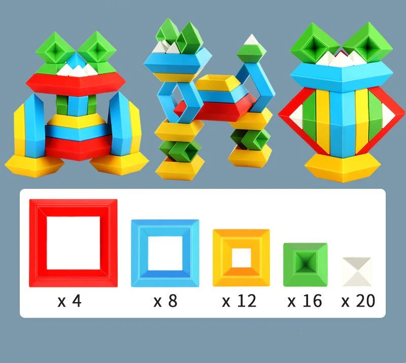 Jeu de Construction Éducatif Arc-en-ciel pour Enfants – Développement Sensoriel et Coordination - Image 8