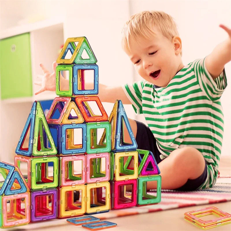 Jeu de Construction Magnétique Éducatif pour Enfants – Blocs Créatifs STEM - Image 2
