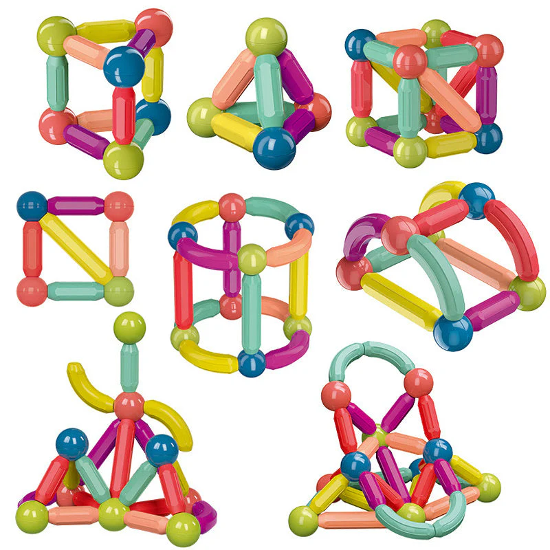 Jeu de Construction Magnétique Éducatif pour Enfants – Développement de la Logique et de l’Imagination - Image 3