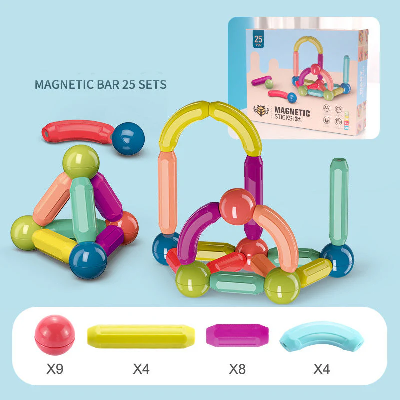 Jeu de Construction Magnétique Éducatif pour Enfants – Développement de la Logique et de l’Imagination - Image 7