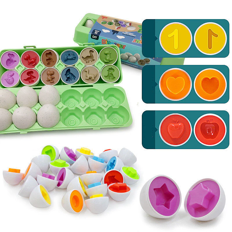 Jeu Éducatif Œufs de Tri – Formes & Chiffres pour Enfants - Image 2
